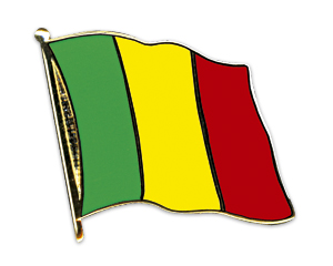 Fahnen-Pins (geschwungen): Mali