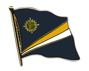 Flag Pins (swinging): Marshall Islands