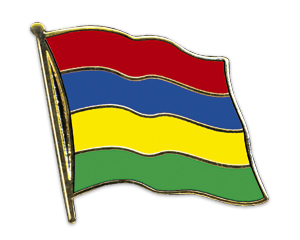 Flag Pins (swinging): Mauritius