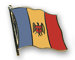 Flag Pins (swinging): Moldova