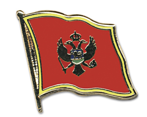 Fahnen-Pins (geschwungen): Montenegro