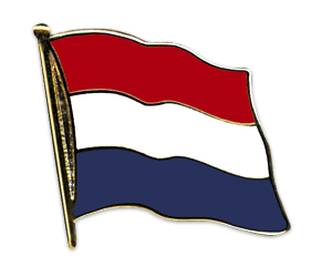 Fahnen-Pins (geschwungen): Niederlande