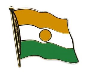 Fahnen-Pins (geschwungen): Niger