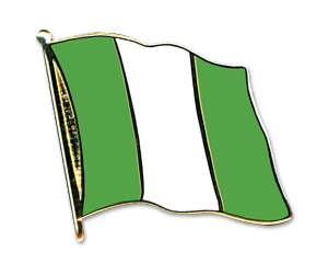 Fahnen-Pins (geschwungen): Nigeria