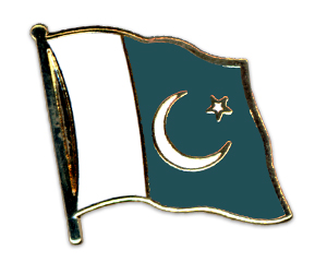 Fahnen-Pins (geschwungen): Pakistan