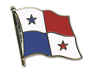 Fahnen-Pins (geschwungen): Panama