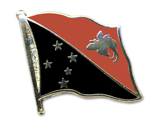 Flag Pins (swinging): Papua New Guinea