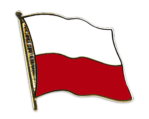 Fahnen-Pins (geschwungen): Polen