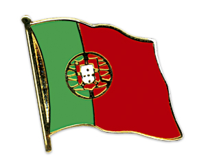 Fahnen-Pins (geschwungen): Portugal