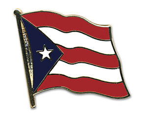 Flag Pins (swinging): Puerto Rico