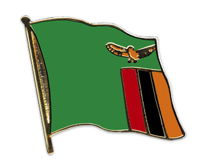 Flag Pins (swinging): Zambia