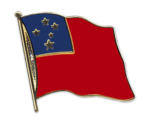 Flag Pins (swinging): Samoa