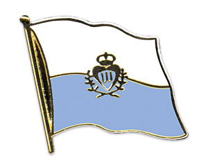 Flag Pins (swinging): San Marino