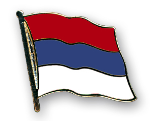 Flag Pins (swinging): Serbia