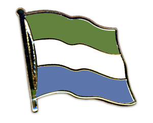 Fahnen-Pins (geschwungen): Sierra Leone