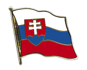 Fahnen-Pins (geschwungen): Slowakei