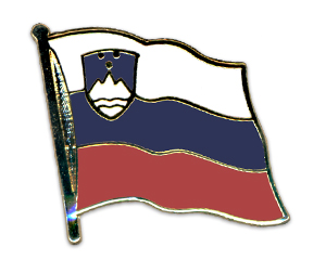 Fahnen-Pins (geschwungen): Slowenien
