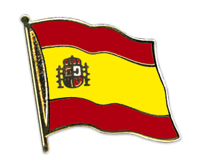 Fahnen-Pins (geschwungen): Spanien