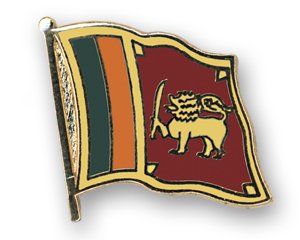 Flag Pins (swinging): Sri Lanka