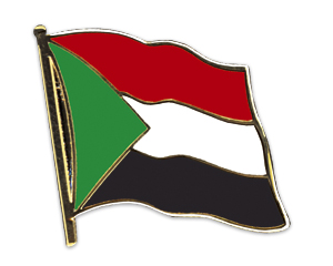 Fahnen-Pins (geschwungen): Sudan