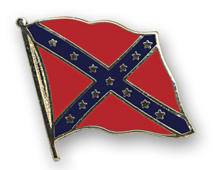 Flag Pins (swinging): Confederate battle