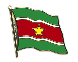 Fahnen-Pins (geschwungen): Surinam