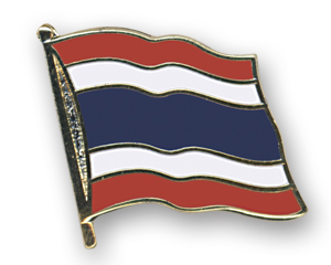 Fahnen-Pins (geschwungen): Thailand