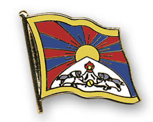 Flag Pins (swinging): Tibet