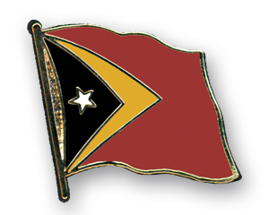 Fahnen-Pins (geschwungen): Timor-Leste