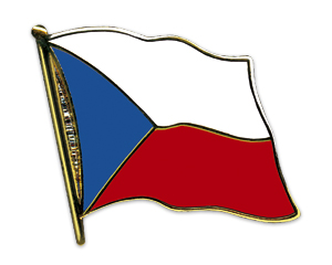 Fahnen-Pins (geschwungen): Tschechische Republik
