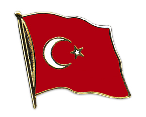 Fahnen-Pins (geschwungen): Türkei