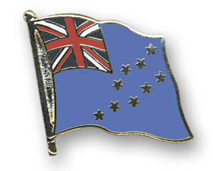 Flag Pins (swinging): Tuvalu