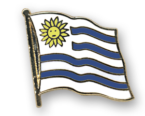 Flag Pins (swinging): Uruguay