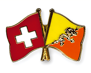 Freundschaftspins: Schweiz-Bhutan