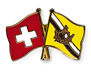 Freundschaftspins: Schweiz-Brunei
