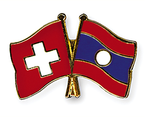 Freundschaftspins: Schweiz-Laos