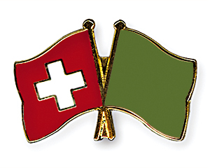 Crossed Flag Pins: Switzerland-Libya (1977-2011)