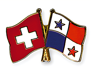Crossed Flag Pins: Switzerland-Panama