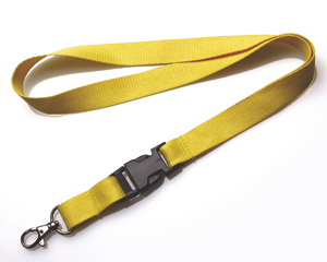 Lanyards 20 mm mit KSV gelb