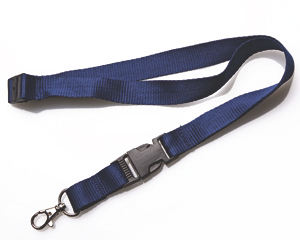 Lanyards 20 mm mit KSV + SV dunkelblau