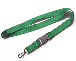 Lanyards 20 mm with KSV + SV green