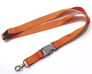 Lanyards 20 mm with KSV + SV orange