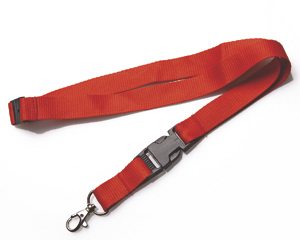 Lanyards 20 mm with KSV + SV red