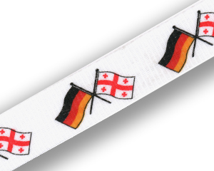 Crossed Flag Lanyards: Germany-Georgia