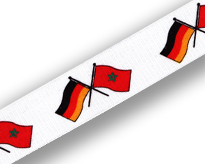 Crossed Flag Lanyards: Germany-Morocco