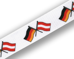 Crossed Flag Lanyards: Germany-Austria