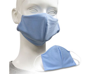 Polyester Face Mask, Light Blue