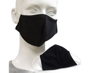 Wiederverwendbare Mund-Nasen-Maske aus Stoff, Schwarz