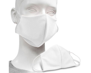Wiederverwendbare Mund-Nasen-Maske aus Stoff, Weiss
