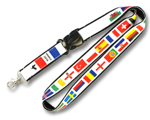 Lanyard 24 countries of the Soccer EC 2016